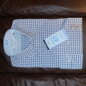 VAN HEUSEN Mens Reg Fit Stretch Purple Harmony Long Sleeve Shirt Med 15 1/2